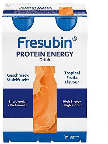Fresenius Kabi FRESUBIN Protein Energy Drink Multi Fruit Drinks Flask 4 X 200 ml Pack of 1 x 1 Kg