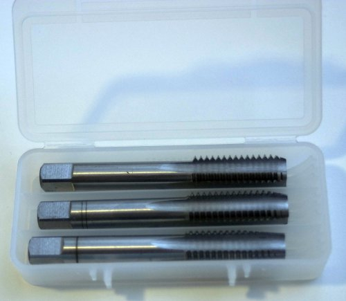 Lot de 3 tarauds manuels M 10,0 x 1,5 - HSS DIN352 - Filetage à droite - M10 x 1,5 M - 10 x 1,5 mm
