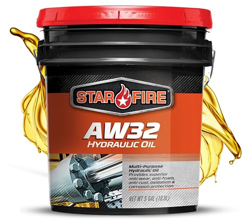 STARFIRE AW32 Hydraulic Oil – 5 Gallon Pail – Premium Anti-Wear, Anti-Foam, Rust and Corrosion Protection Hydraulic Fluid for Industrial and Mobile Equipment