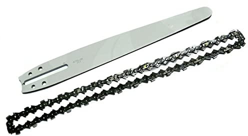 Generico Lama Barra Motosega Carving Lama 25 cm con Catena motoseghe
