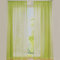 SIMPVALE 2er Set Vorhang durchsichtig Einfarbig Voile-Vorhänge mit Schienenhaken für Gardinen Schlafzimmer Wohnzimmer Balkon, Grün, 140X175 cm