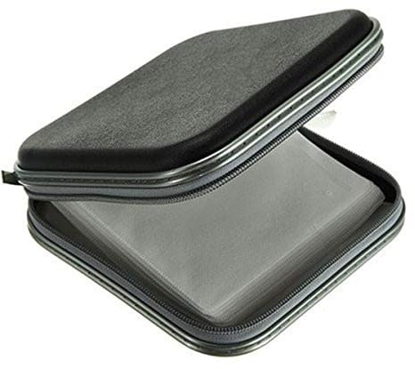 Sitrda 1 bolsa de almacenamiento para CD y DVD, portátil, para coche, oficina, viajes, color negro