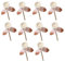 SUPVOX 10 Pcs Rattan Sticks with Flower Decor for Aroma Diffuser, Fragrance Diffuser Reeds for Home, Office, Wedding