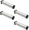 NUZAMAS Set of 4 Adjustable Furniture Legs, 60x300mm Stainless Steel Made, Cabinet Coffee Table TV Stand Legs, Furniture Sofa Support Foot, Bathroom Cabinet Support Legs