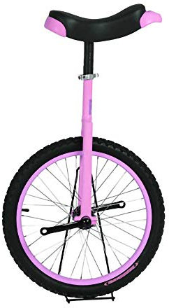 Einrad,Kinder Erwachsene AnfäNger Einstellbare Rutschfeste Balance Radfahren ÜBung Akrobatisches Fitnessrad Geeignete HöHe 140 bis 150 CM / 18 Zoll/Rosa