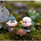 2 Stück Miniatur Alte Oma Opa Figurine Harz-fee Hausgarten-Craft-dekor