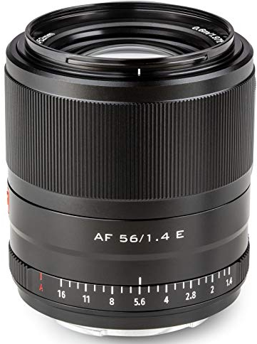 VILTROX 56mm F1.4 STM Objetivo Enfoque automático APS-C Objetivo de Retrato Compatible con Sony E-Mount APS-C-Format sin Espejo Cámaras A6500 A6300 A6000 A7RⅣ A7RⅢ A7Ⅲ A7RⅡ A7Ⅱ A7S A7R