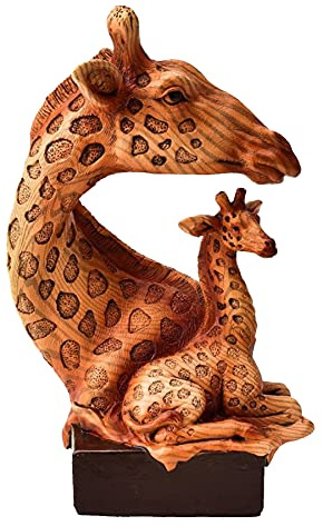 Naturecraft Statue aus Kunstharz, Holzoptik, Ornament, Figur – Giraffen 2020