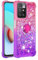 SEAHAI Hülle für Xiaomi Redmi 10 / Redmi 10 2022 Handyhülle, Bunt Glitzer Flüssig Treibsand Silikon Weich TPU Ultra Dünn Stoßfeste Schutzhülle mit 360 Grad Ring Ständer, Rosa/Lila