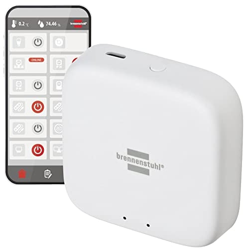 Brennenstuhl Connect Zigbee Gateway GWY CZ 01 (Zigbee Bridge für die Steuerung von Zigbee Smart Home Geräten von Brennenstuhl) Weiß