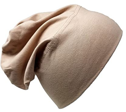 Bonnet Baumwolle Bandana Hijab Kopf Schlafmütze Unter Schal Knochen Kopftuch Turban Dehnbar Beanie Krebs Haarabdeckung Schutz Patienten Pflege Hut, hautfarben, Einheitsgröße