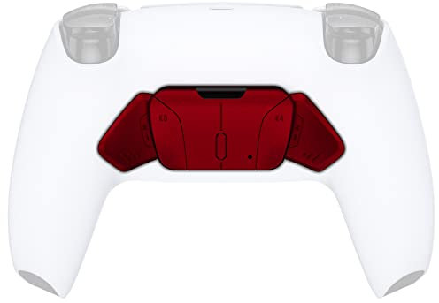 eXtremeRate Tasti Posteriori K1 K2 K3 K4 per Rise4 Remap Kit, Back Button Ricambio per ps5 Controller, Senza Remap Scheda&Cavi&Scocca, Rosso Scarlatto