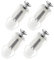 4-Piece Toilet Lid Top Seat Hinges & Fixings Kit - Stainless Steel, Includes Screws, Nuts & Bolts for WC Seat Replacement