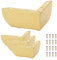 SUMNACON 4Pcs 5.5cm Metal Sofa Legs Furniture Feet Wardrobe Leg, Modern Solid Sofa Feet Cabinet Feet Table Legs for DIY Replacement (Gold)