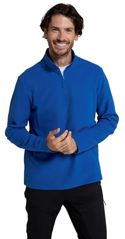 Mountain Warehouse Camber II Mens Half-Zip Fleece Jumper Cobalt 3XL
