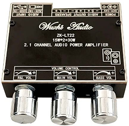 ZK-LT22 2.1 channel audio amplifier board module 15W+15W+30W subwoofer