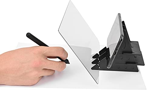 Waterproof Drawing Projector, Practical Drawing Board with 5 Holders, Mirror Reflections Phone Diming Tracing Drawing Board for Drawing, Copying, Support Phone Tablet