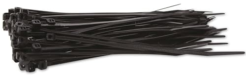 KSS Kabelbinder-Sortiment Polyamid 6.6, schwarz, 142x3,2, UV-beständig, 100 Stück