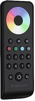 Paulmann 78473 Pro LED Strip Fernbedienung RGBW DC 2x1.5V Schwarz LED Streifen