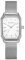 BURKER Damenuhr Isabell, Rechteckiger Damen Armbanduhr Milanaise-Armband Edelstahl Analog Quarz 3-ATM Wasserdicht - 28 mm - Silber