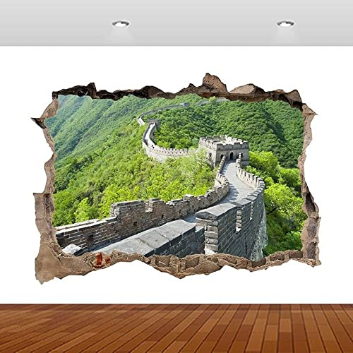 Wandtattoo Rissig DIY Fototapete Great China Mutianyu 3D-Wandaufkleber, Poster, Vinyl-Wandbild 60x90CM
