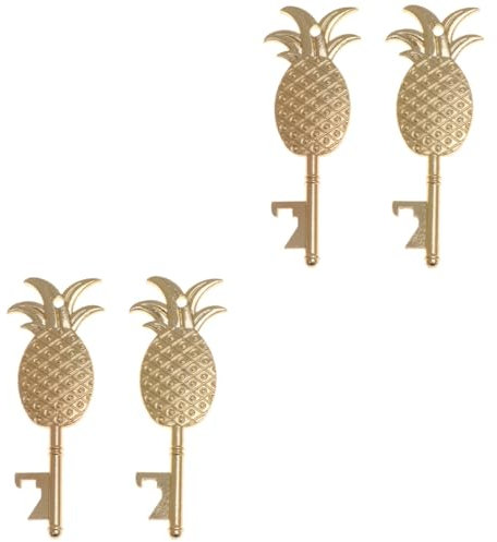 ABOOFAN 2sets Innovative Bar Werkzeuge Ananas Flasche Opener Schlüssel Geformt Bier Für Parteien 2 Stücke * 2