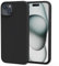 TIIXXA Silicone Case Designed for iPhone 15 plus Case 6.7 Inch, Soft Ultra Slim Protective Shockproof Liquid Silicone Phone Case Cover with Anti-Scratch Microfiber Lining Black