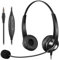 3.5mm Jack Mobile Phone Headset with Microphone Noise Cancelling for Laptop PC, Wired Computer Headphone for iPhone Zoom Skype Office Business Call Center, in-line Control, Comfort-Fit