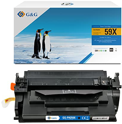 G&G 259X Toner Kompatibel für HP 59A 59X CF259A CF259X Toner Schwarz für HP Laserjet Pro M304a M404dw M404dn M404n M404d Laserjet Pro MFP M428fdw M428m M428fdn M428dw…