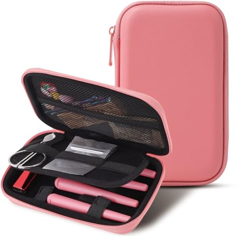Marvero Borsa Antiodore da Viaggio con 4 Tubi Ermetici, Rosa | Fodera in carbonio a 6 strati, organizer a 3 livelli, doppia tasca in rete, cinghie elastiche, design tascabile da 20 cm.