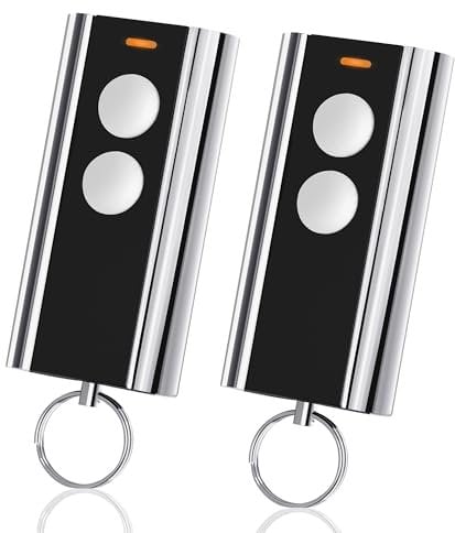 pepape 2 trasmettitori per garage in acciaio standard Entrematic RCU 433-2K, EA433 2KM, EA433 2KS, N002800, compatibile con Crawford Normstahl 433,92 Rolling Code Garage telecomando