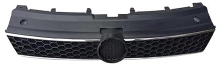 Auto Kühlergrill Für VW Für Polo 6R 2009 2010 2011 2012 2013 Modifizierter GTI-Stil Frontstoßstangengrill Honeycomb Front Upper Racing Grills Front Kühlergrill(Sliver)