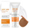 Protector Solar Facial SPF 100, Crema Protectora Solar 100 Facial, Crema Solar Facials para Rostro y Cuerpo, Textura Ligera, Fuerte Protección UV, Adecuada para Todo Tipo de Piel, 50g