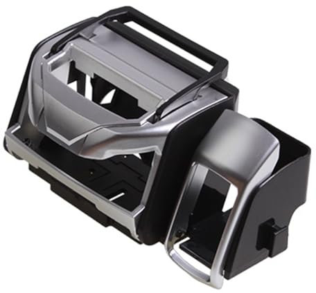 Auto Multifunktionaler Getränkehalter für BMW X1 E84 2009-2015, Aufbewahrungsbox Luftauslass Becherhalter Autozubehör,B-Silver