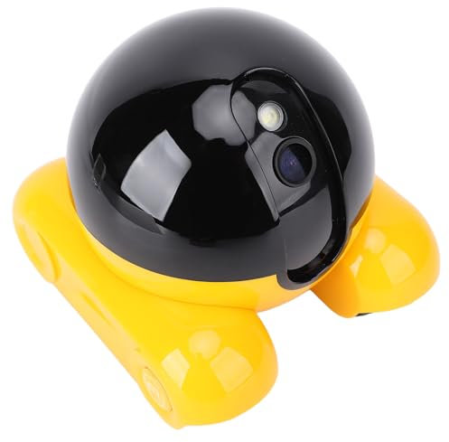 Zunate Movable Pet Camera, 1080P Indoor WiFi Cam with APP Remote Control, Dual Lens, 2 Way Talk, Home Security Camera for Pet Elderly Baby (256G)