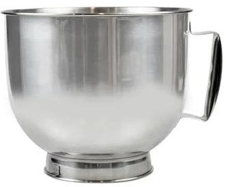 WHDEKGD Blender Stainless Steel Bowl 5 Quarts Compatible For Kitchenaid Food Processor Bowl Kitchen Auxiliary Blender Accessories Desktop Blender Bowl Tilt Head Vertical Blender Replacement Parts
