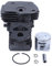 EAGHADEK Werkzeugzubehör 44-mm-Zylinderkolbensatz für Husqvarna 445 445E 450 450E für Jonsered CS2245 CS2245S CS2250 Kettensägenmotor-Umbauteile