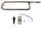 Gettimore Tubo griglia con pulsante di accensione compatibile per barbecue a gas Weber Q100 Q200 Q2000 in acciaio inox 41862 pezzo di ricambio