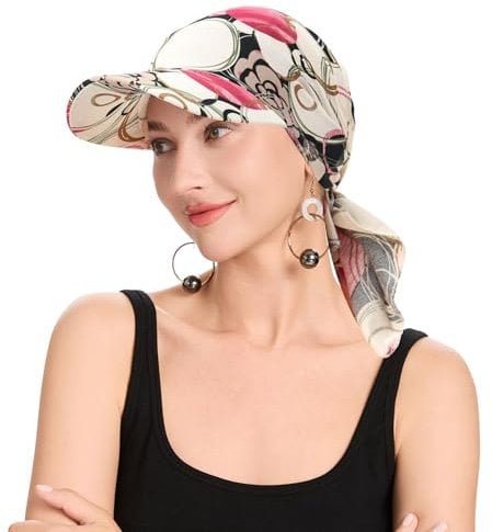 ZLYC Berretto Estivo da Donna, Stampa Cerchio, Taglia Unica