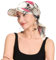 ZLYC Damen Sommer Chemo Headwear Brim Visor Hat Beanie-Mütze(Kreis Druck),Einheitsgröße