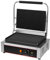 Grill Contact Électrique Panini 2200W – Plaques Large 340 x 230 mm – Supérieure Rainurée/Inférieure Lisse – Température 0 à 300°C – Bac Graisse Inox – Inox – 230V – Pour Viande, Sandwich, Snack