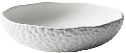 YANGJINGOZ-2025 Dekorative Obstschale aus strukturierter Keramik for Küche und Wohnzimmer Dekorative Obstschale(Weiß)