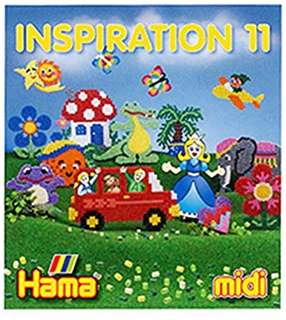 Hama Perlen 399-11 Inspiration Heft Nr. 11 Vorlagenbuch mit farbenfrohen Ideen, Motiven und Anleitungen zum Basteln mit Bügelperlen, kreativer Bastelspaß für Groß und Klein