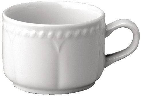 Buckingham White Stacking Tea Cup - 7.5oz. Box quantity 24.