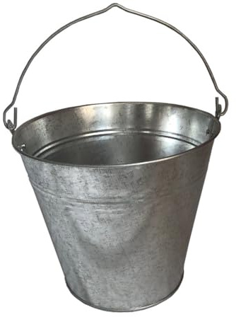 HRB Zinkeimer, Eimer verzinkt, Ascheeimer verschiede Größen/Mengen (1 Stück, 15 Liter)
