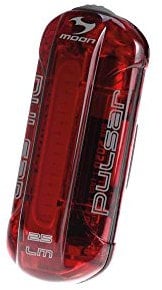 Moon Light the Way You Ride On Pulsar 25 Lumens IPX4 AAA Battery Rear Cycle Light, Max Runtime 150 Hours.