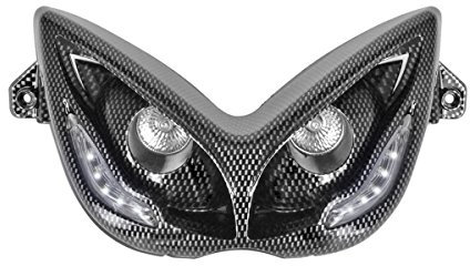 tnttu Doppel Optische 2 Lampen Halogen und LED Eyelight Adapter Nitro/Aerox, Universalthermostat Carbon/weiß