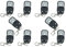 Tempo di Saldi Lot de 10 télécommandes universelles pour Portail Automatique, à Code Fixe, fréquence de 433,92 MHz (couleur de lumière assortie)