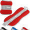 MOVIT® 2er Set Gewichtsmanschetten Neopren mit Reflektormaterial und Frottee-Einsatz Laufgewichte für Hand- und Fußgelenke 2x 3,0 kg rot