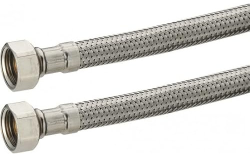 Flexible inox femelle 15x21 - femelle 12x17 passage intérieur 8 mm - longueur 30cm NOYON & THIEBAULT